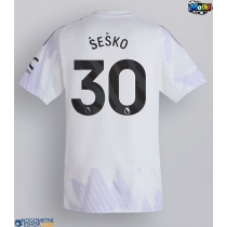 Moški Nogometni dresi Manchester United Benjamin Sesko #30 Gostujoči 2025-26 Kratek Rokav